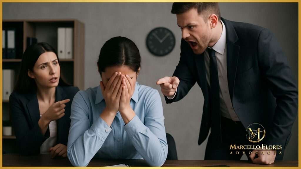 Orientação jurídica sobre assédio moral, danos morais e condutas abusivas no ambiente de trabalho